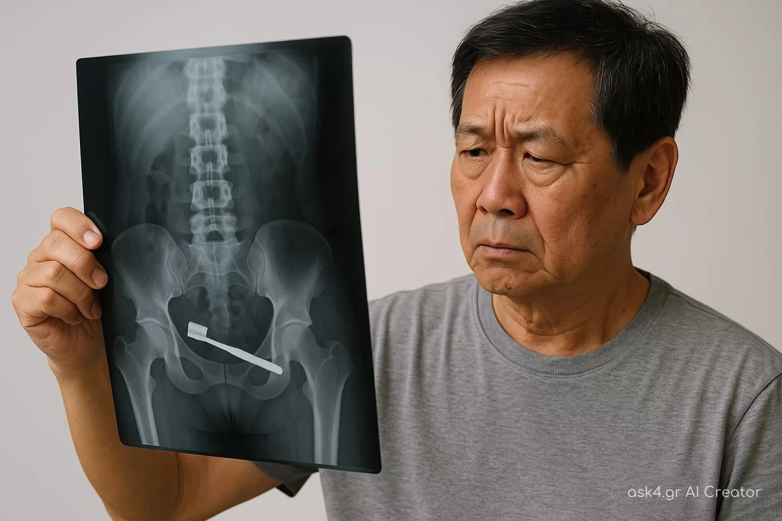 64χρονος Κινέζος βρίσκει οδοντόβουρτσα στο έντερο