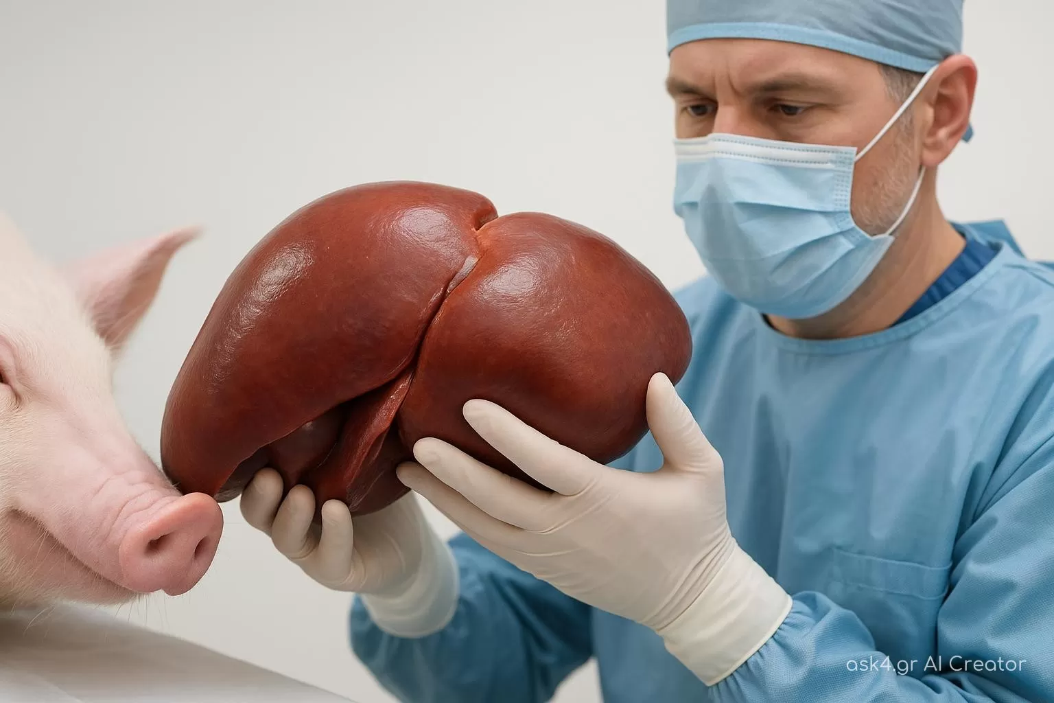 Πρώτη Μεταμόσχευση Ήπατος από Χοίρο σε Άνθρωπο